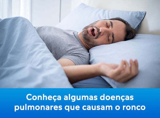 Conheça algumas doenças pulmonares que causam o ronco